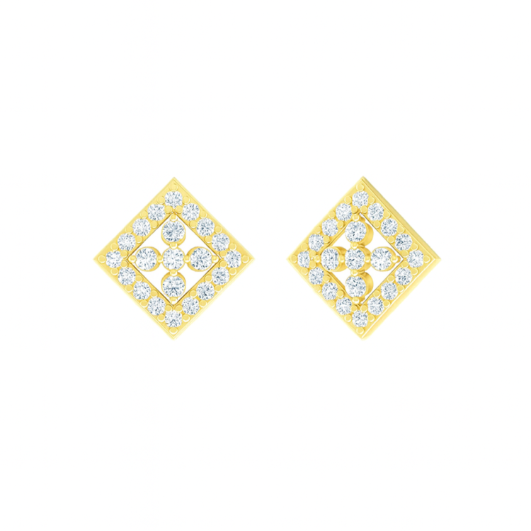 Diamond Radiance Square Studs