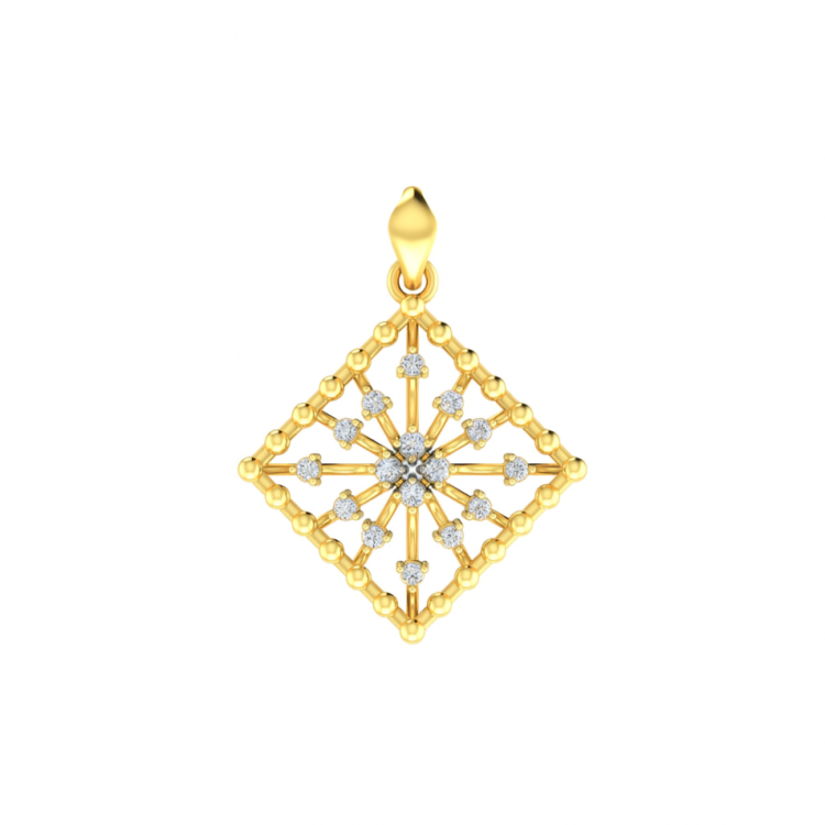 Starburst Diamond Pendant