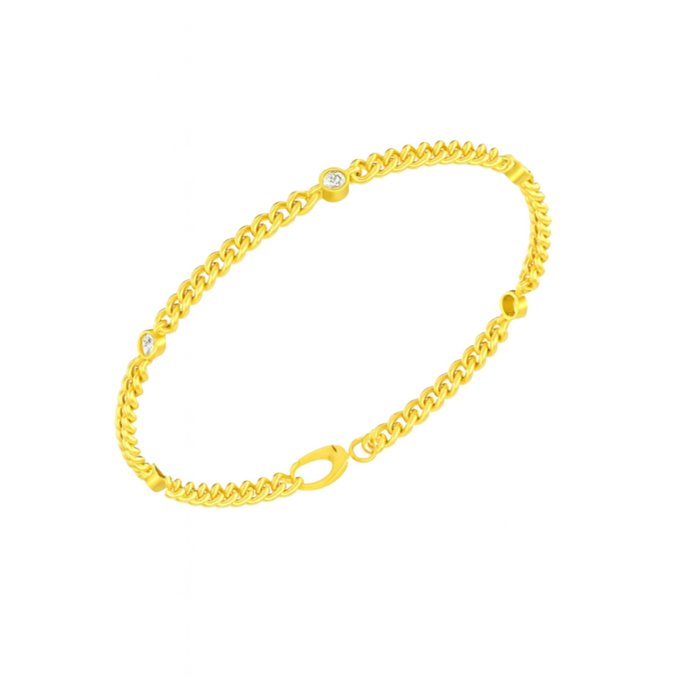 Diamond Charm Bracelet