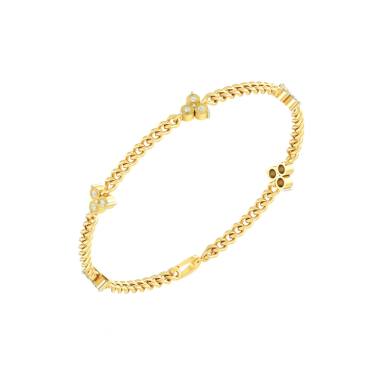 Floral Diamond Bracelet