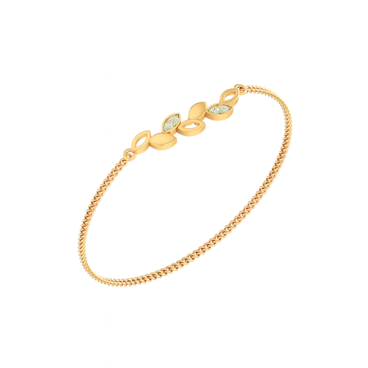 Floral Grace Diamond Bracelet