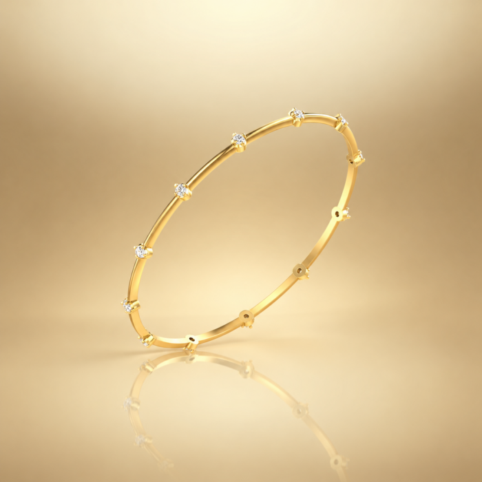 Ethereal Elegance Diamond Bangle