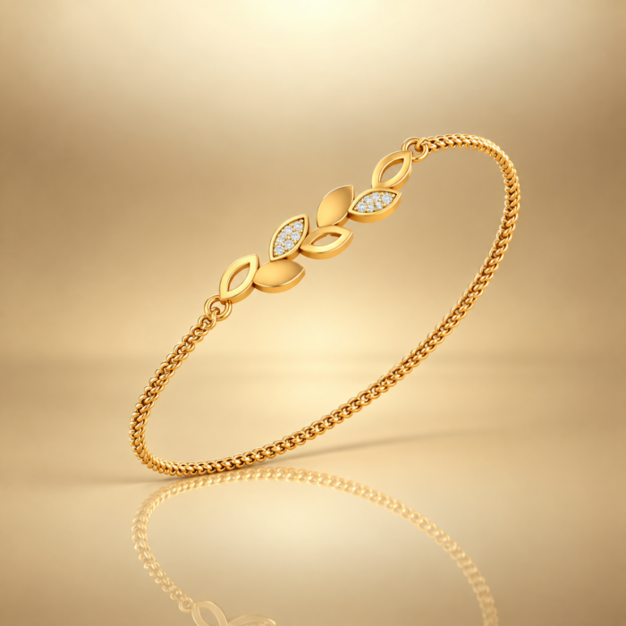 Floral Grace Diamond Bracelet