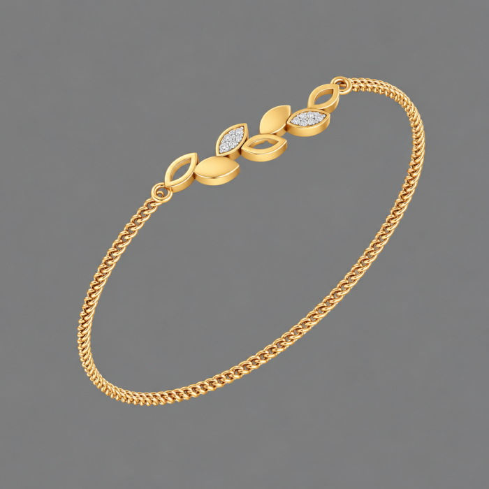 Floral Grace Diamond Bracelet
