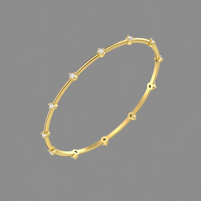 Ethereal Elegance Diamond Bangle
