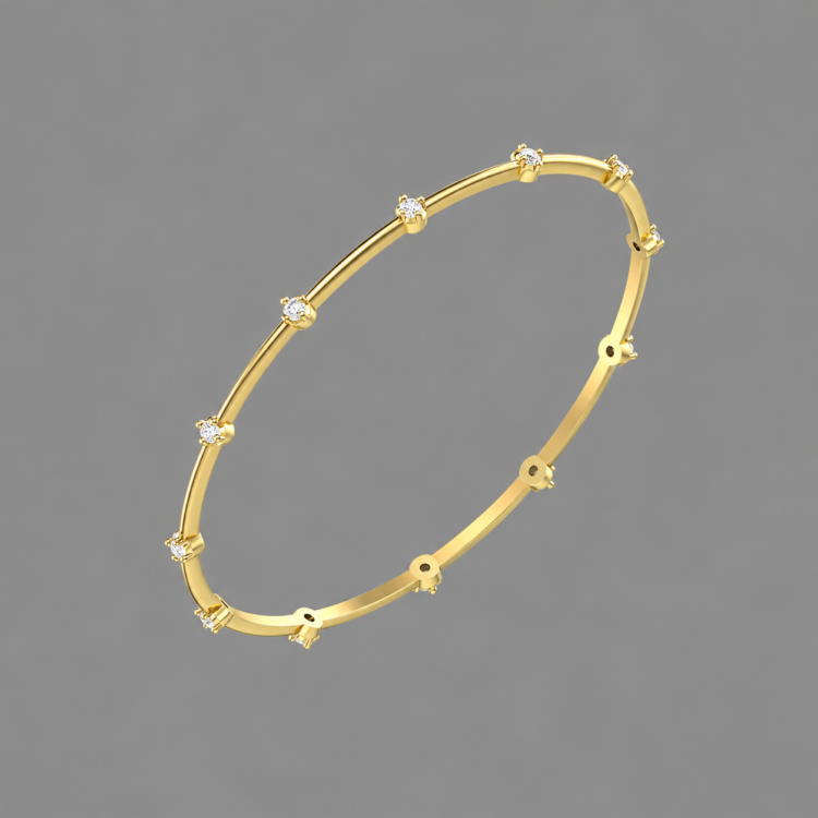 DB46216 Ethereal Elegance Diamond Bangle