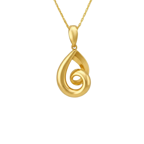 Curving Grace Spiral Pendant