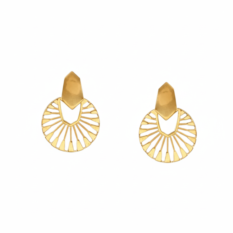 Sunburst Radiance Drop Earrings