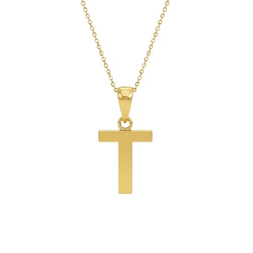 Initial T Geometric Pendant.