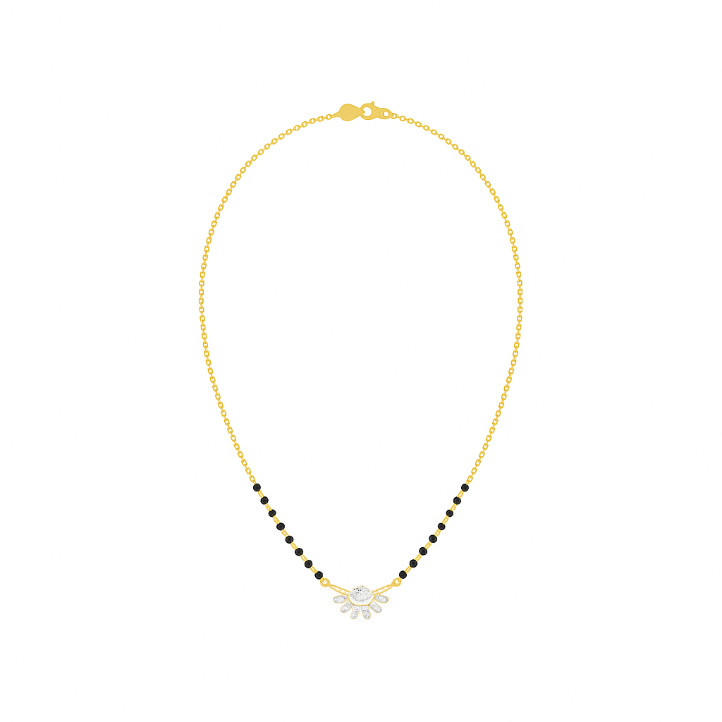 Radiant Bloom Diamond Mangalsutra