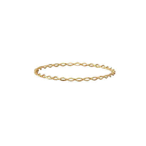 Golden Infinity Lattice Bangle