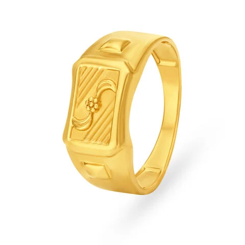Golden Vine Signet Ring