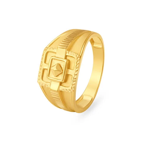 Golden Quad Signet Ring