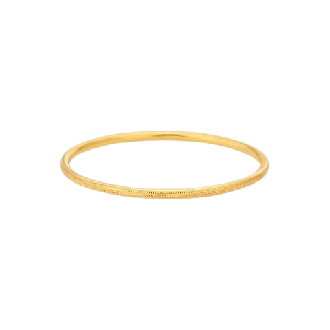 Golden Micro-Bead Classic Bangle
