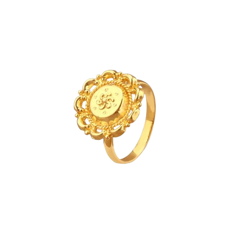 The Auspicious Swastika Filigree Ring