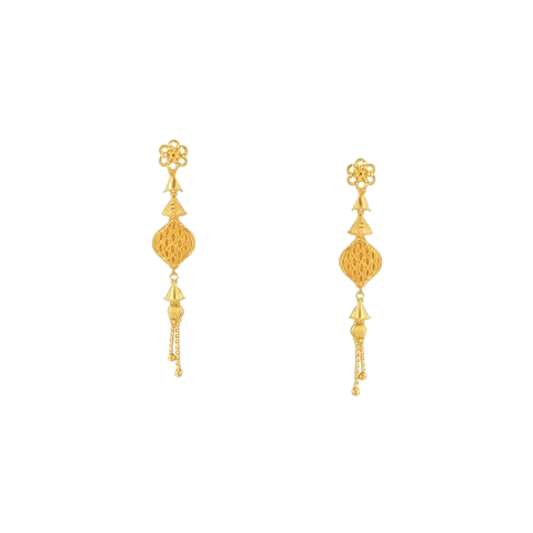 Cascading Filigree Tassel Drop Earrings
