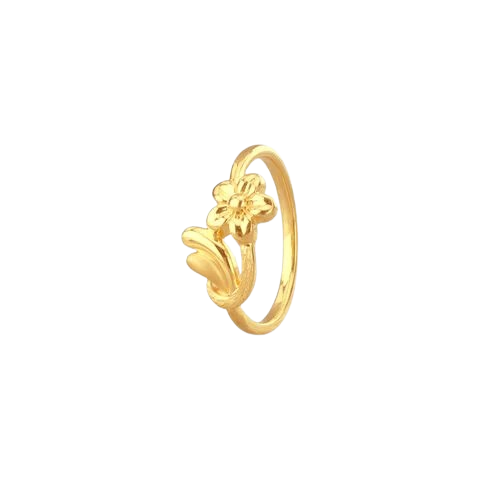 The Blooming Solitaire Flower Ring