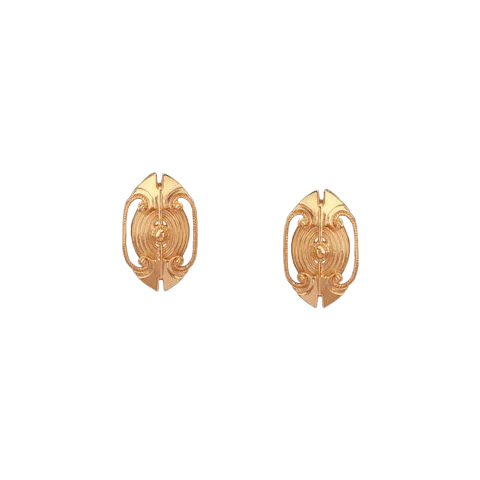 Art Nouveau Golden Studs