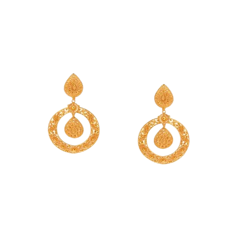 Heritage Open-Circle Drop Earrings