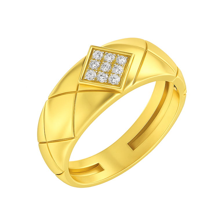 The Sovereign Diamond Signet Ring