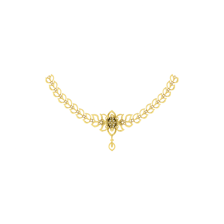 Heritage Laurel Gold Necklace