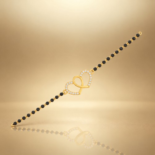 TM-933 Intertwined Love Diamond Bracelet