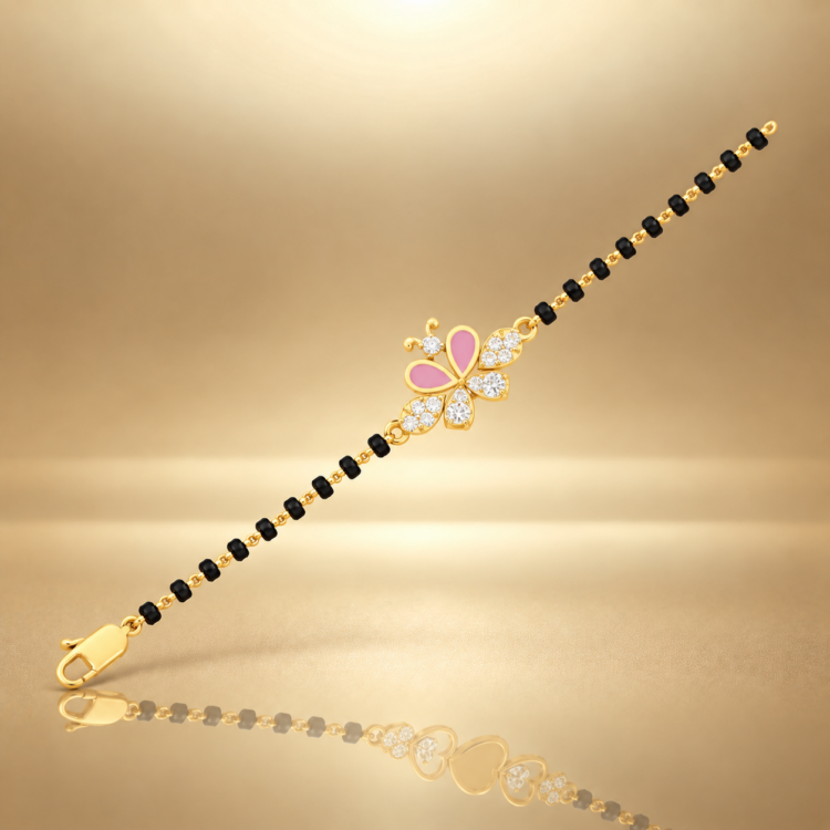 TM-1002 Whimsical Butterfly Diamond Bracelet
