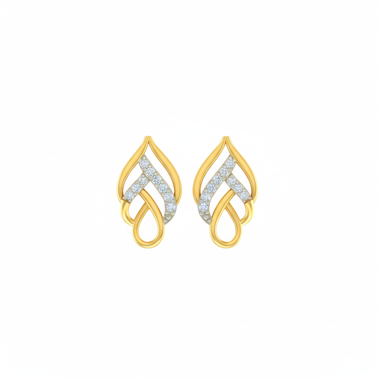 Intertwined Diamond Studs