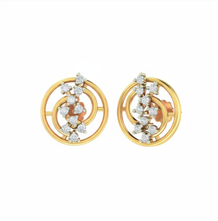 Celestial Orbit Diamond Studs