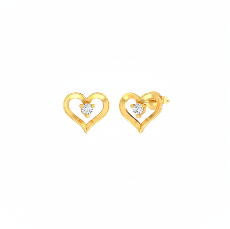 Sunburst Filigree Gold Studs