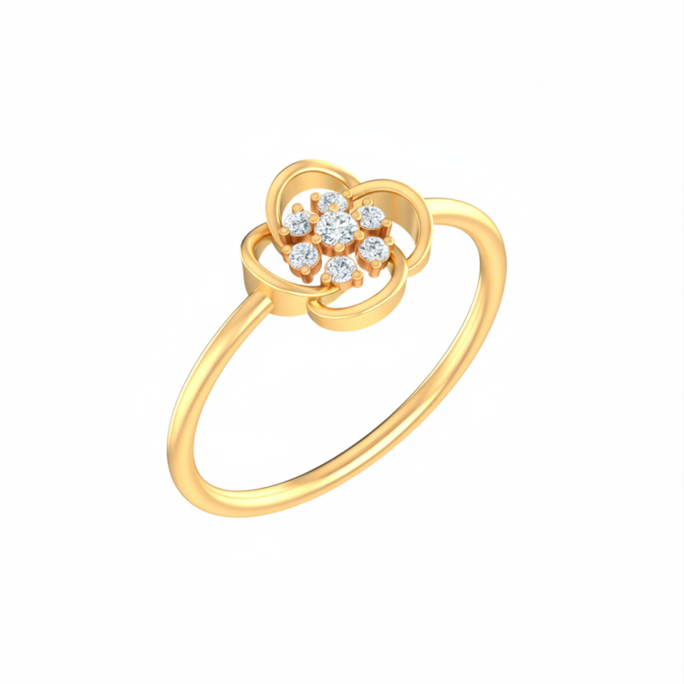 Sparkling Bloom Diamond Rin