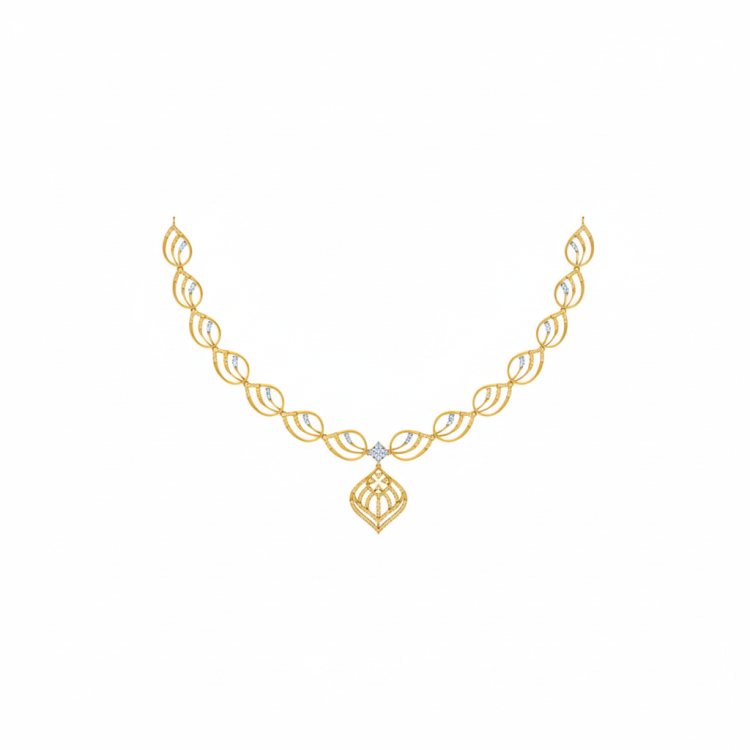 Flowing Grace Diamond Necklace