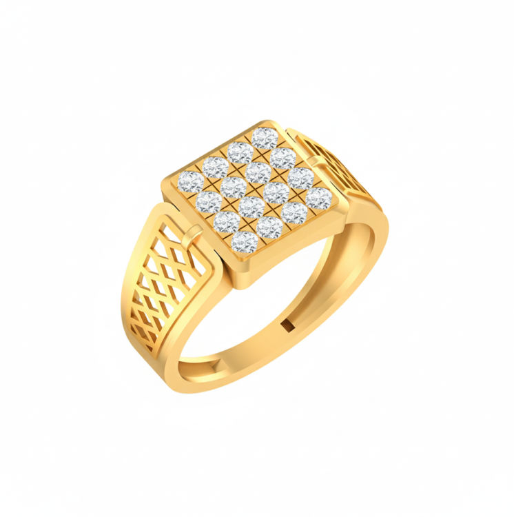 Sovereign Square Diamond Ring
