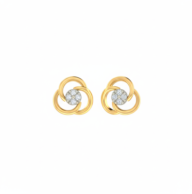 Clover Cluster Diamond Studs