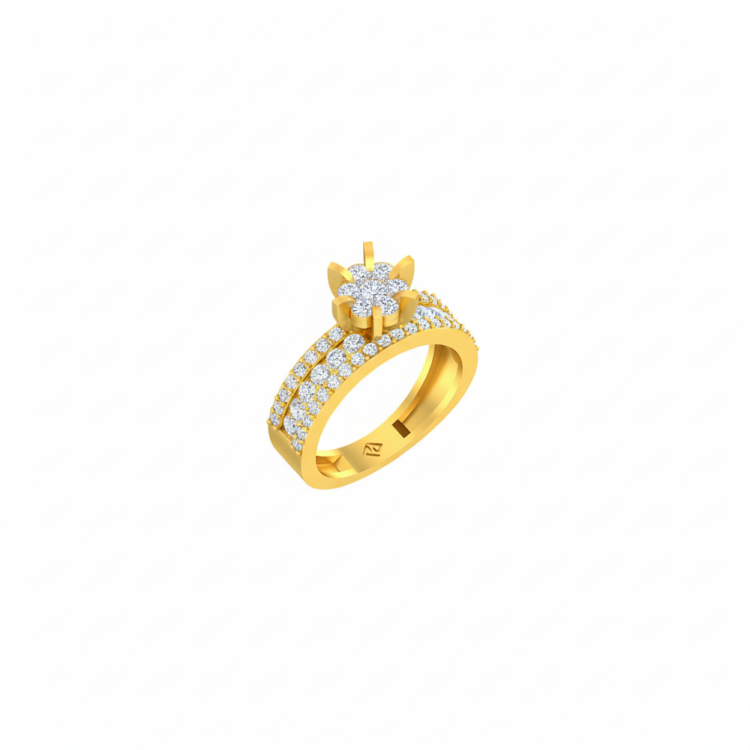 Regal Radiance Diamond Cluster Ring