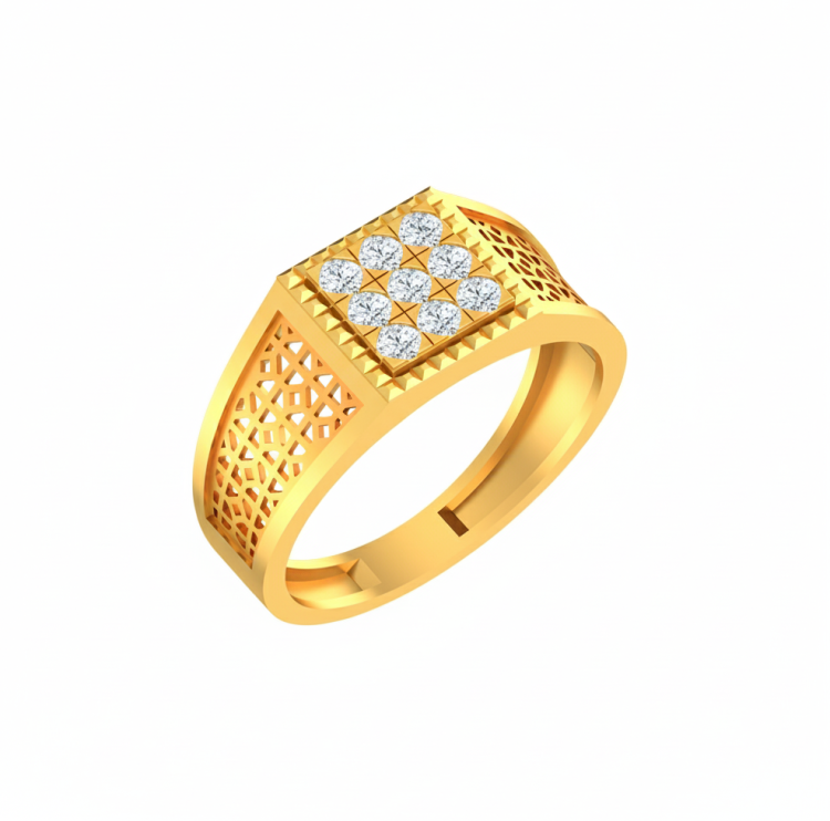 The Regal Signet Diamond Ring
