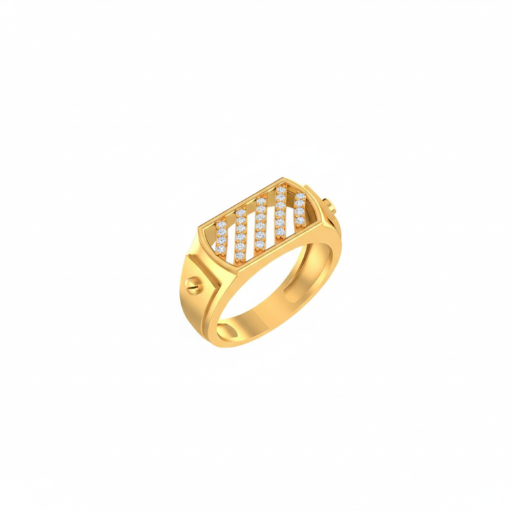 Architectural Diamond Band Ring