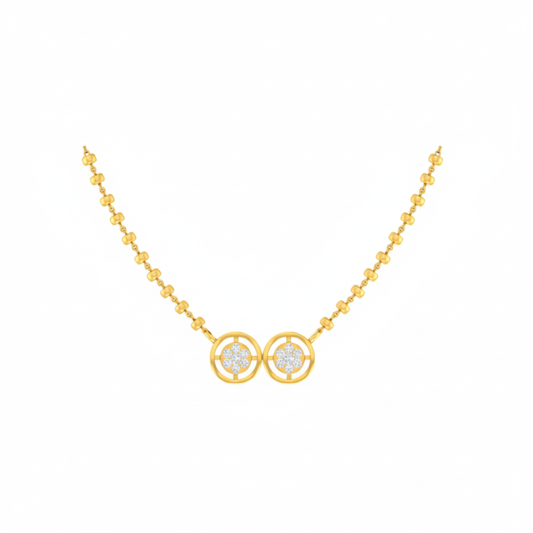 Dual Eternity Diamond Mangalsutra