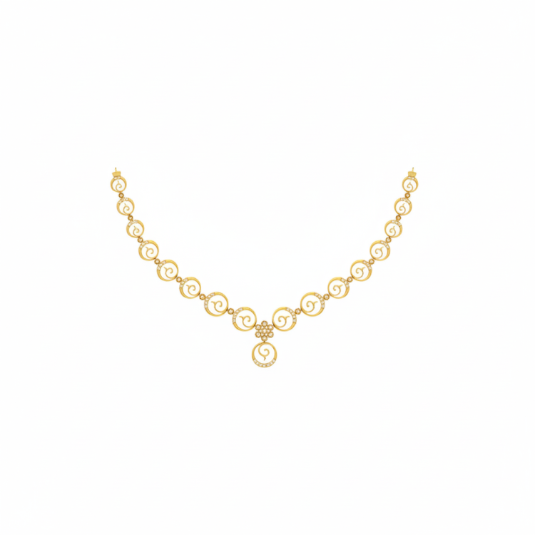 Timeless Twirl Diamond Necklace