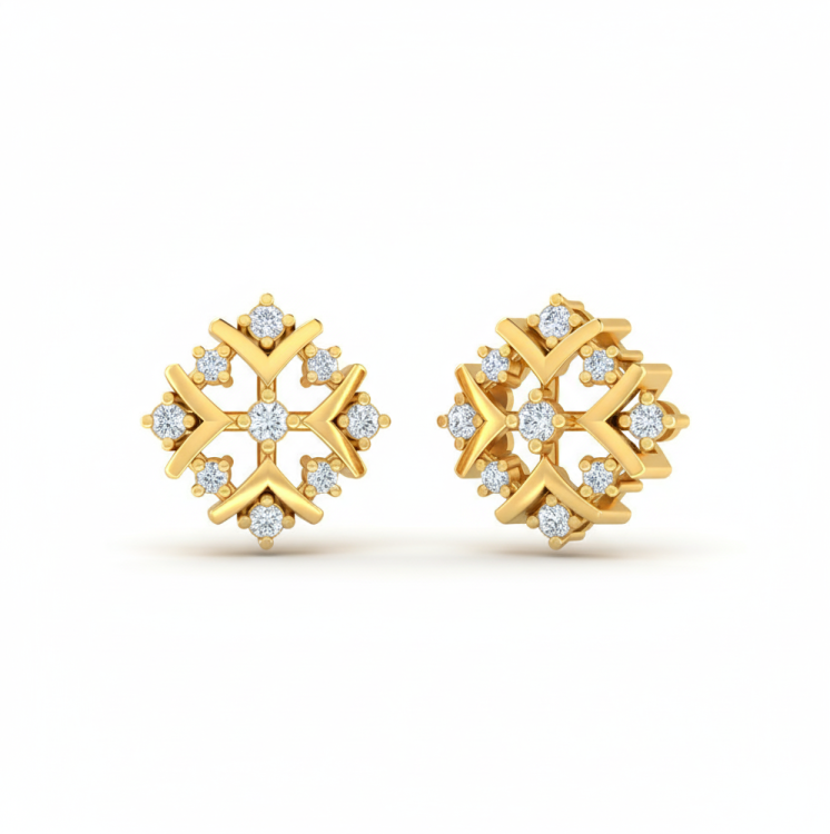 Lattice Diamond Studs