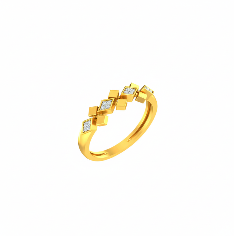 Geometric Rhythm Diamond Band