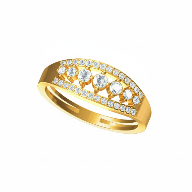 Diamond Pave Harmony Band