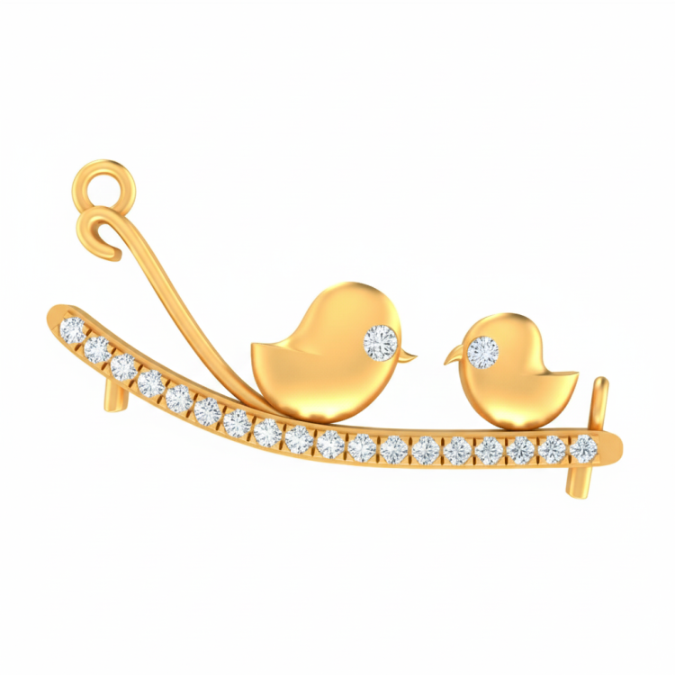 Chirping Love Diamond Mangalsutra