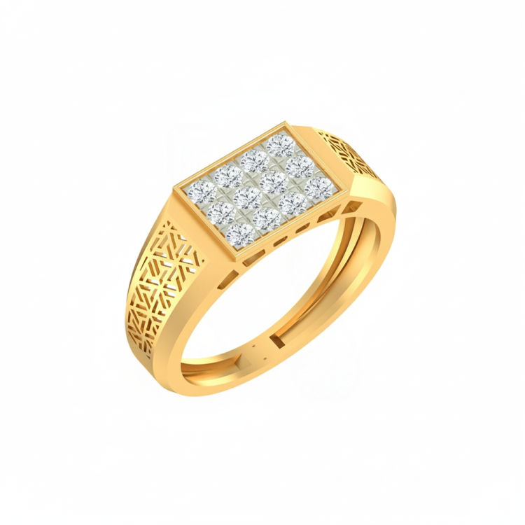 The Regal Pave Signet Ring