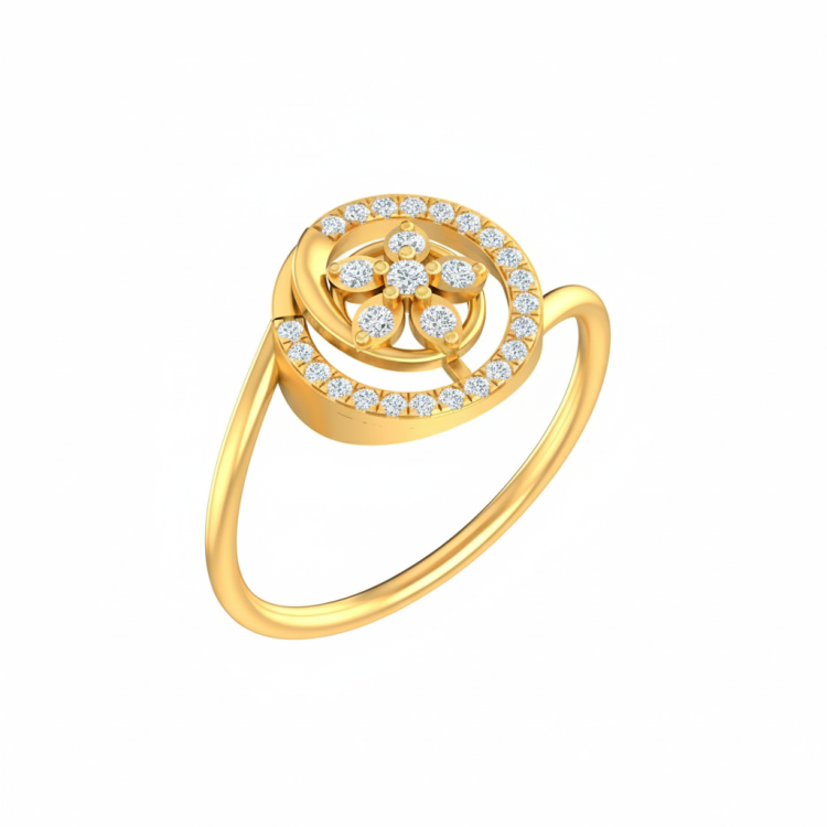 Blossom Halo Diamond Ring