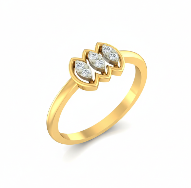Trilogy Petal Diamond Ring