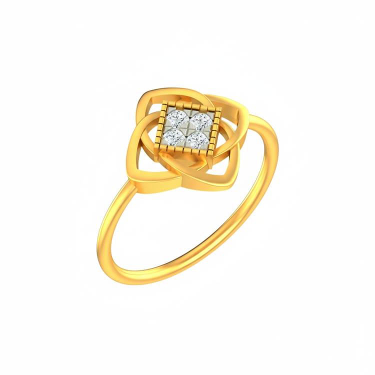 Clover Bloom Diamond Ring