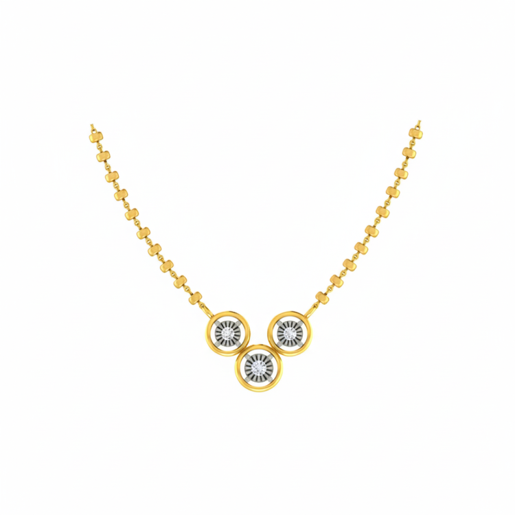 Trilogy Sparkle Diamond Mangalsutra