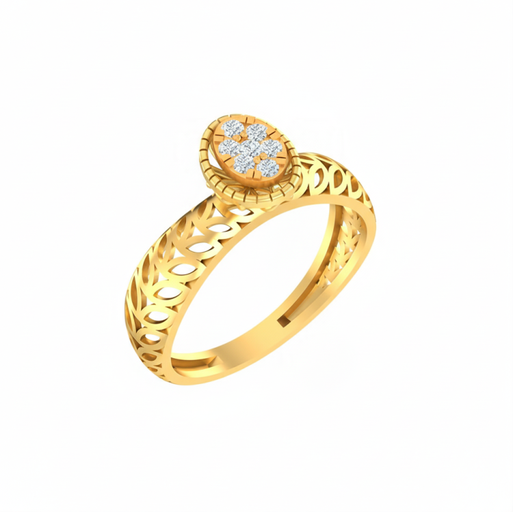 Seraphina Diamond Filigree Ring