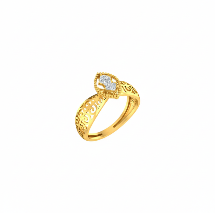 Filigree Bypass Ring